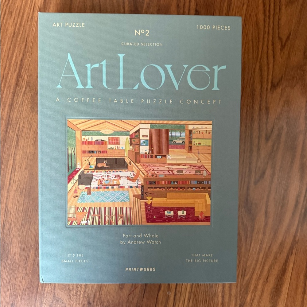 SET of THREE Puzzles x2 1000 piece and x1 500 piece Art Lover, Goodfit, Treft